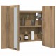 Sonata H LED огледален шкаф Artisan Oak 60x12x45 cm Инженерна дървесина