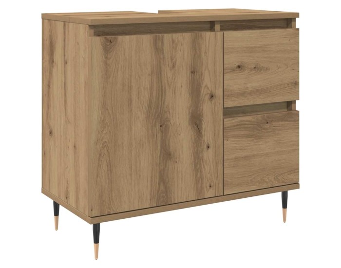 Sonata Dulap de baie, stejar artizanal, 65x33x60 cm, lemn prelucrat