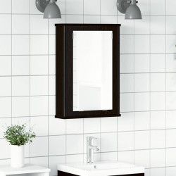 Sonata H Огледален шкаф за баня черен дъб 42x12x60 см инженерно дърво - Dulapuri de baie