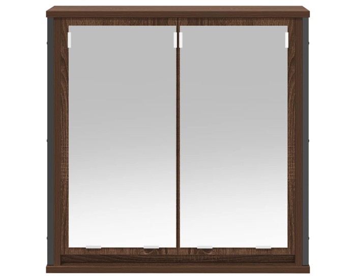 Sonata Dulap de baie cu oglindă stejar maro 60x21x60 cm