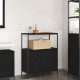 Sonata Dulap de baie cu rafturi Stejar negru 76,5x35x95 cm