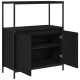 Sonata Dulap de baie cu rafturi Stejar negru 76,5x35x95 cm