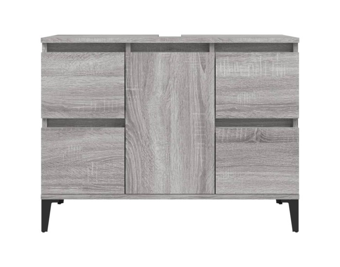 Sonata Dulap de chiuvetă, gri sonoma, 80x33x60 cm, lemn prelucrat