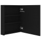 Sonata H LED шкаф с огледало за баня, черно, 50x14x60 см