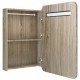 Sonata H LED шкаф с огледало за баня, цвят дъб, 60x11x80 см