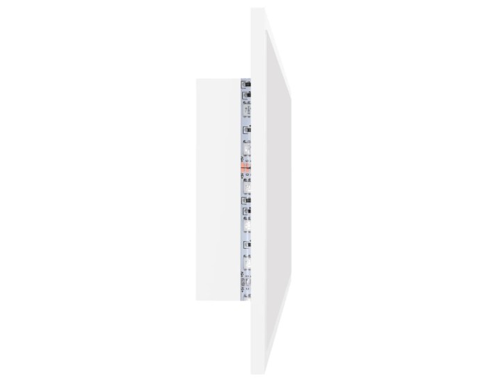 Sonata Oglindă de baie cu LED, alb, 90x8,5x37 cm, acril