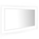 Sonata Oglindă de baie cu LED, alb, 90x8,5x37 cm, acril
