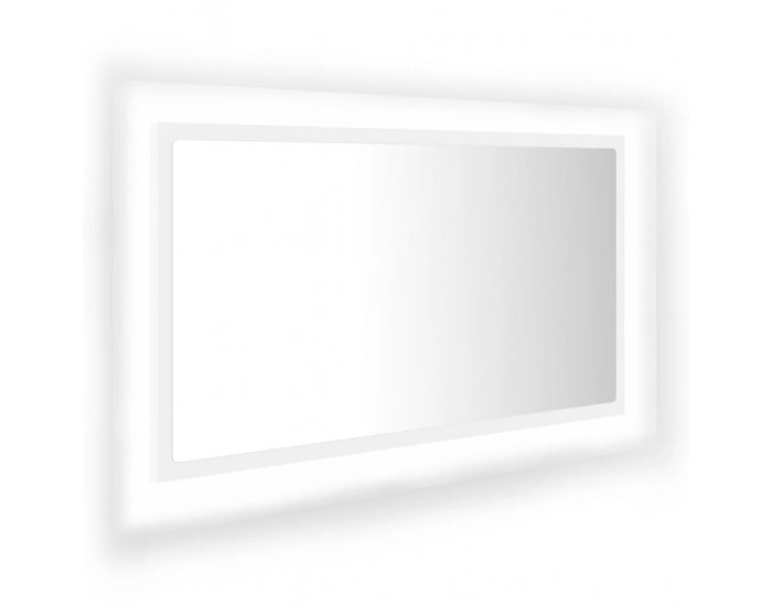 Sonata H LED огледало за баня, бяло, 80x8,5x37 см, акрил