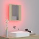 Sonata H Шкаф с LED огледало за баня, дъб сонома, 40x12x45 см, акрил