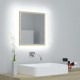 Sonata H LED огледало за баня, дъб сонома, 40x8,5x37 см, акрил
