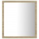 Sonata H LED огледало за баня, дъб сонома, 40x8,5x37 см, акрил