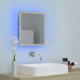 Sonata H LED огледало за баня, дъб сонома, 40x8,5x37 см, акрил