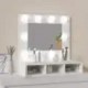 Sonata H Огледален шкаф с LED, бял, 60x31,5x62 см