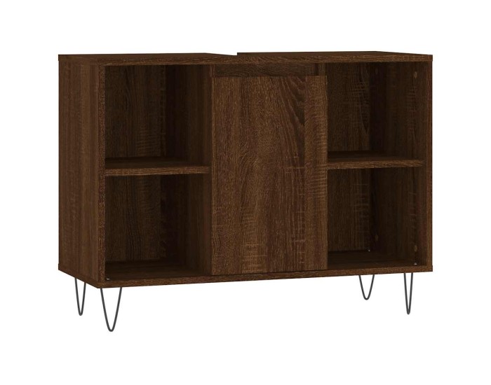 Sonata Dulap pentru baie, stejar maro, 80x33x60 cm, lemn compozit