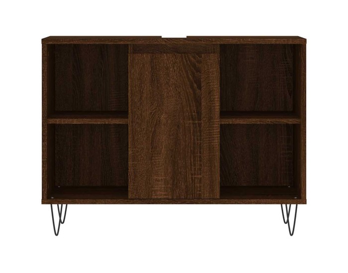 Sonata Dulap pentru baie, stejar maro, 80x33x60 cm, lemn compozit