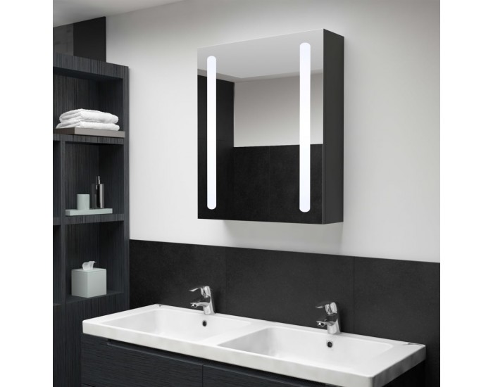 Sonata H LED шкаф с огледало за баня, 50x13x70 см