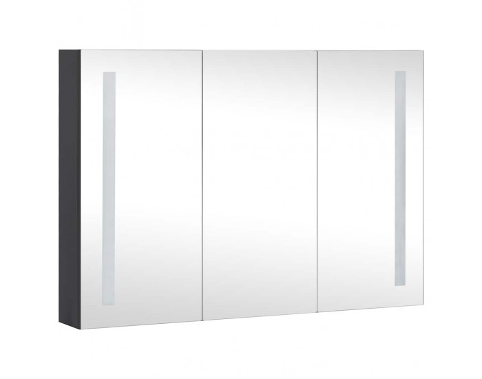 Sonata H LED шкаф с огледало за баня, 89x14x62 см