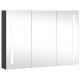 Sonata H LED шкаф с огледало за баня, 89x14x62 см