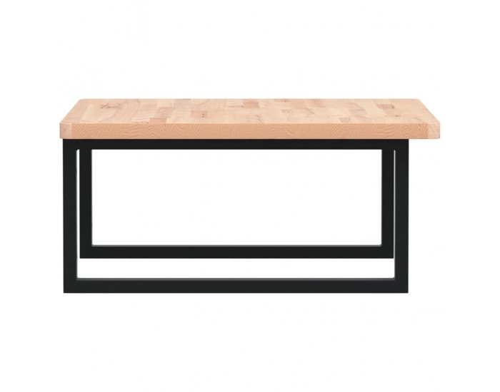 Sonata H Стенен рафт за мивка, стомана и масивно дърво бук