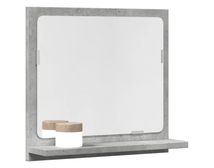 Sonata H Шкаф за баня с огледало бетонно сив 40x11x37 см инженерно дърво