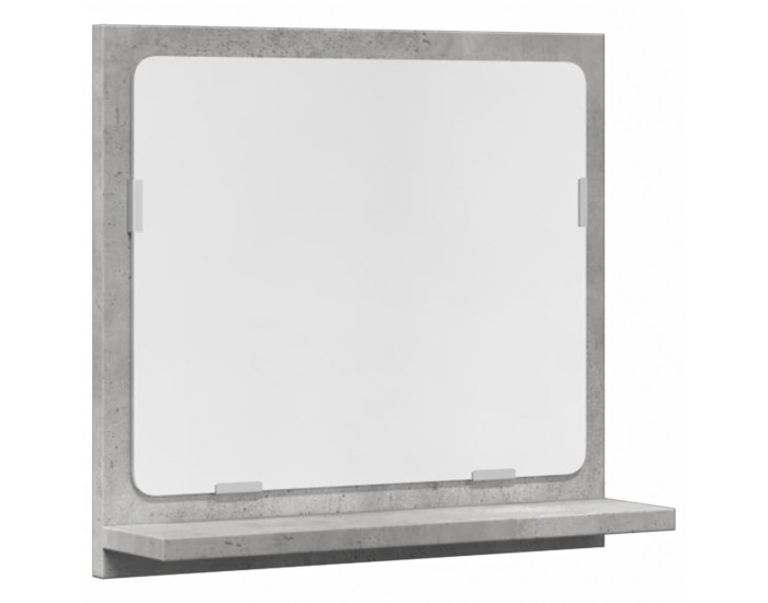 Sonata H Шкаф за баня с огледало бетонно сив 40x11x37 см инженерно дърво
