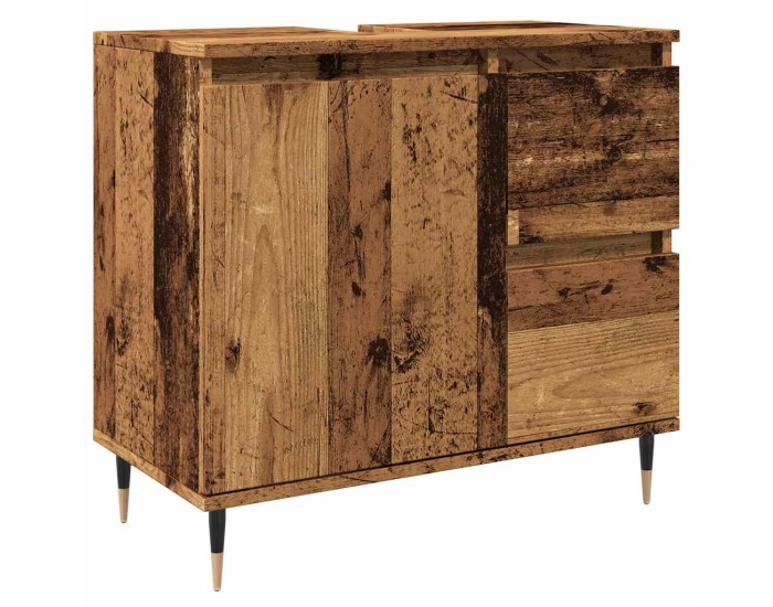 Sonata Dulap de baie, lemn vechi, 65x33x60 cm, lemn prelucrat