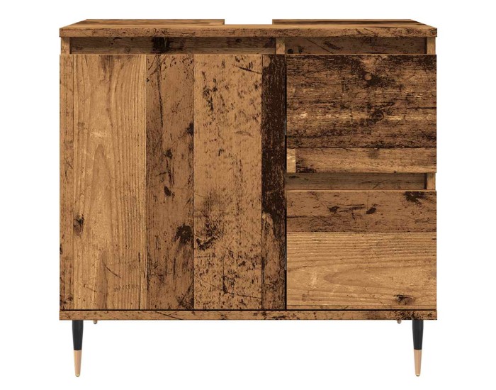 Sonata Dulap de baie, lemn vechi, 65x33x60 cm, lemn prelucrat