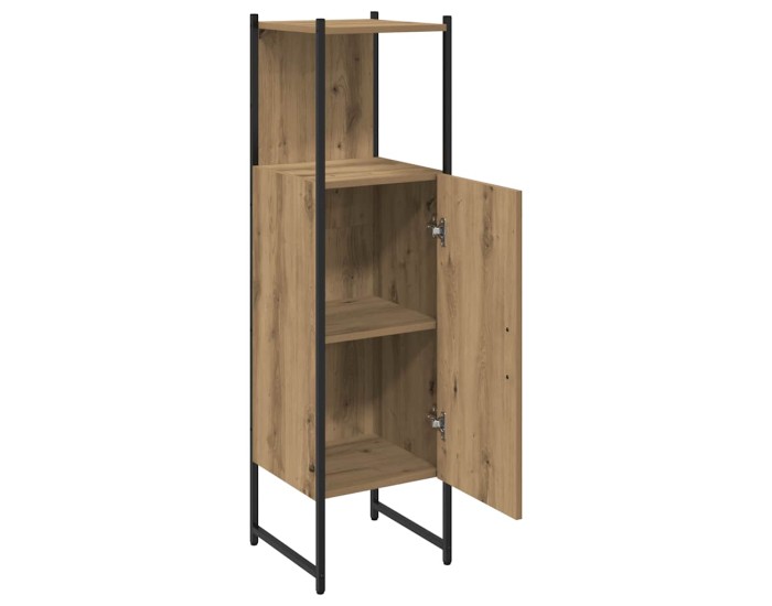 Sonata Dulap de baie, stejar artizanal, 33x33x120,5 cm, lemn prelucrat