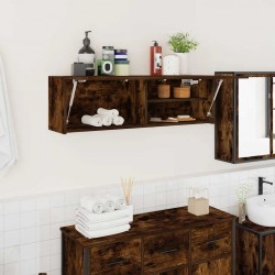 Sonata H Стенен шкаф за баня, опушен дъб, 100x25x30 см, инженерно дърво - Dulapuri de baie