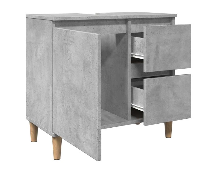 Sonata Dulap de chiuvetă, gri beton, 65x33x60 cm, lemn prelucrat