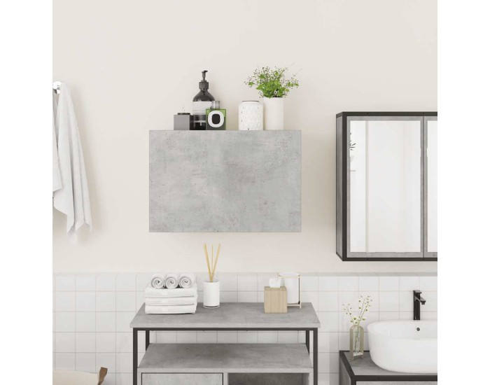 Sonata Dulap perete baie, gri beton, 60x25x40 cm, lemn prelucrat