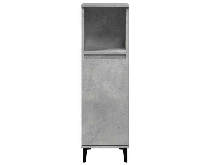 Sonata Dulap de baie, gri beton, 30x30x100 cm, lemn prelucrat