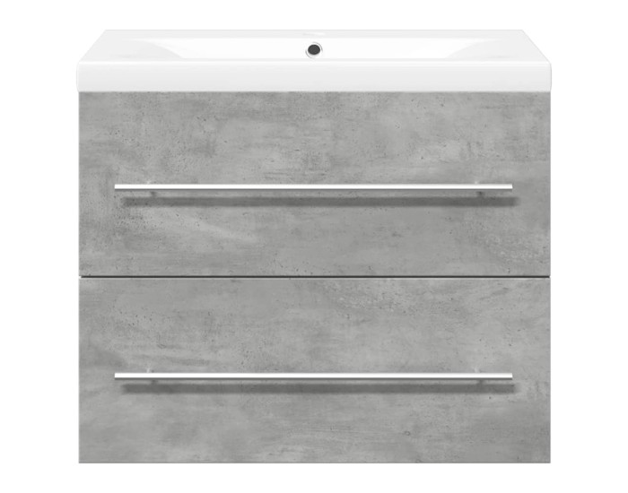 Sonata Set mobilier de baie, 2 piese, gri beton, lemn compozit