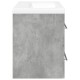 Sonata Set mobilier de baie, 2 piese, gri beton, lemn compozit