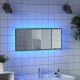 Sonata H LED огледало за баня, сив сонома, 100x8,5x37см, инженерно дърво