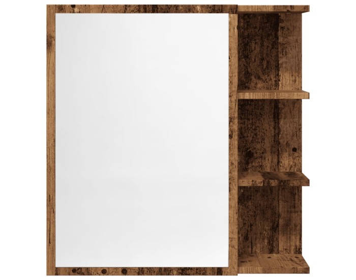 Sonata Dulap baie cu oglindă lemn vechi 62,5x20,5x64 cm lemn prelucrat