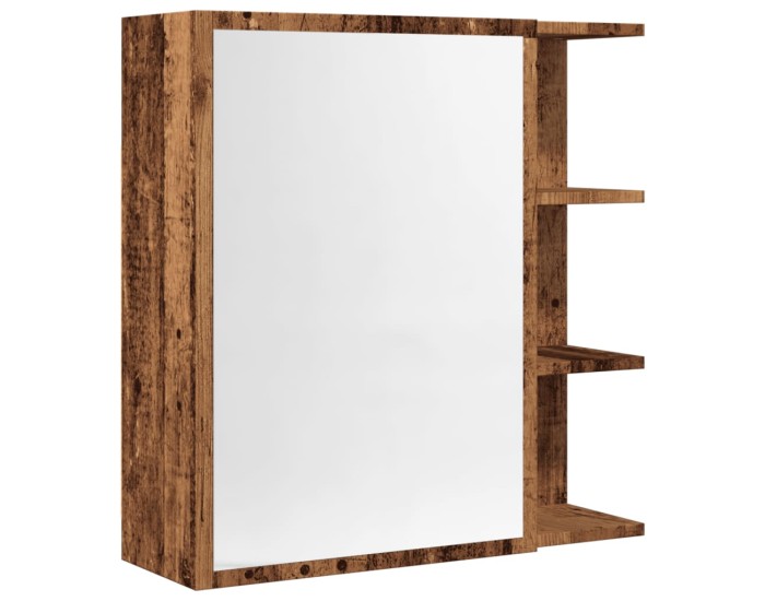 Sonata Dulap baie cu oglindă lemn vechi 62,5x20,5x64 cm lemn prelucrat