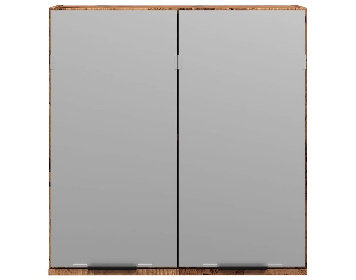 Sonata Dulap cu oglindă de baie lemn vechi 64x20x66,5 cm lemn de lemn