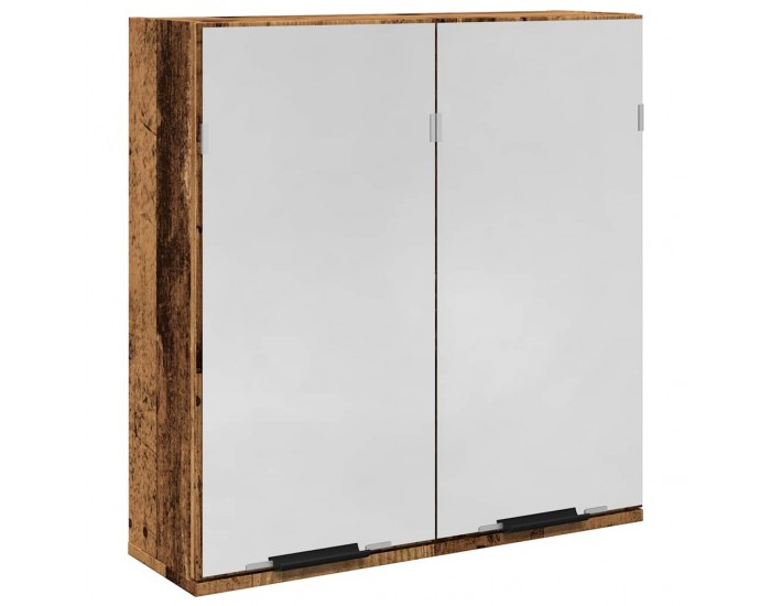 Sonata H Огледален шкаф за баня от старо дърво 64x20x66,5 cm