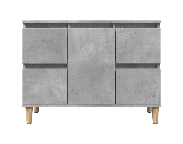 Sonata H Шкаф за мивка, бетонно сиво, 80x33x60 см, инженерно дърво