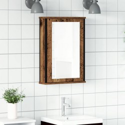 Sonata H Огледален шкаф за баня от старо дърво 42x12x60 cm - Dulapuri de baie