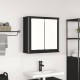 Sonata Dulap de baie cu oglindă stejar negru 60x21x60 cm