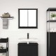 Sonata Dulap de baie cu oglindă stejar negru 60x21x60 cm