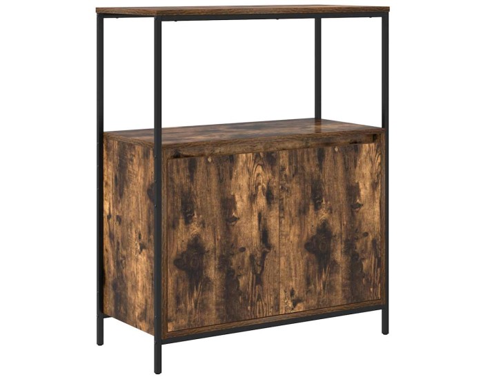 Sonata Dulap de baie cu rafturi stejar afumat 76,5x35x95 cm