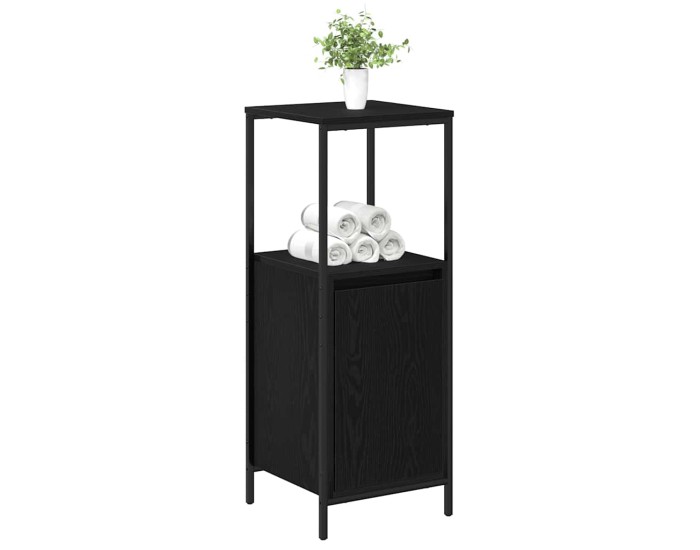 Sonata Dulap de baie cu rafturi Stejar negru 36x35x95 cm