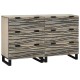 Sonata Set de bufet 2 buc. Alb 120 x 33 x 75 cm Lemn de mango solid