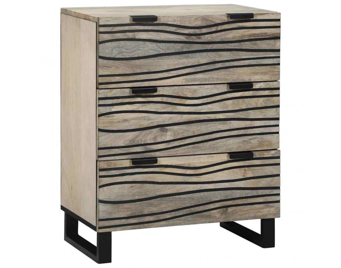 Sonata H Скейдбордове 2 pcs Бяло 60 x 33.5 x 75 см мангово дърво масив