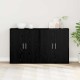 Sonata Bufet 2 buc. Stejar Negru 60 x 31 x 70 cm Lemn prelucrat
