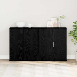 Sonata H Висок шкаф 2 pcs Черен дъб 60 x 31 x 70 см Инженерно дърво - Living