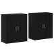 Sonata Bufet 2 buc. Stejar Negru 60 x 31 x 70 cm Lemn prelucrat